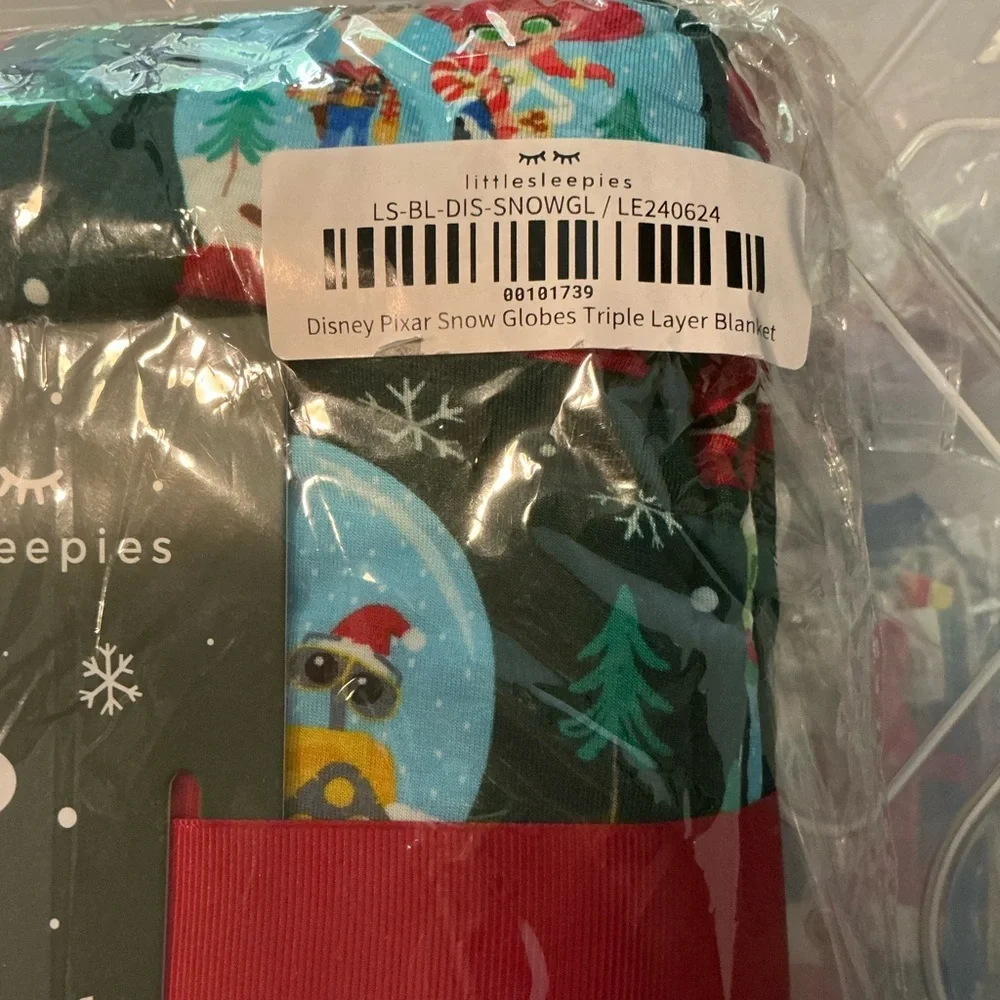 Disney Pixar‎ x Littlesleepies Snow Globes Cloud Blanket – Large 50” x 50” NWT